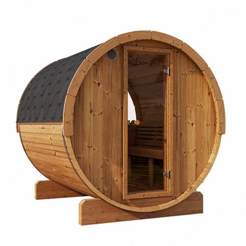 SaunaLife Model E7W 4 Person Barrel Sauna - Window