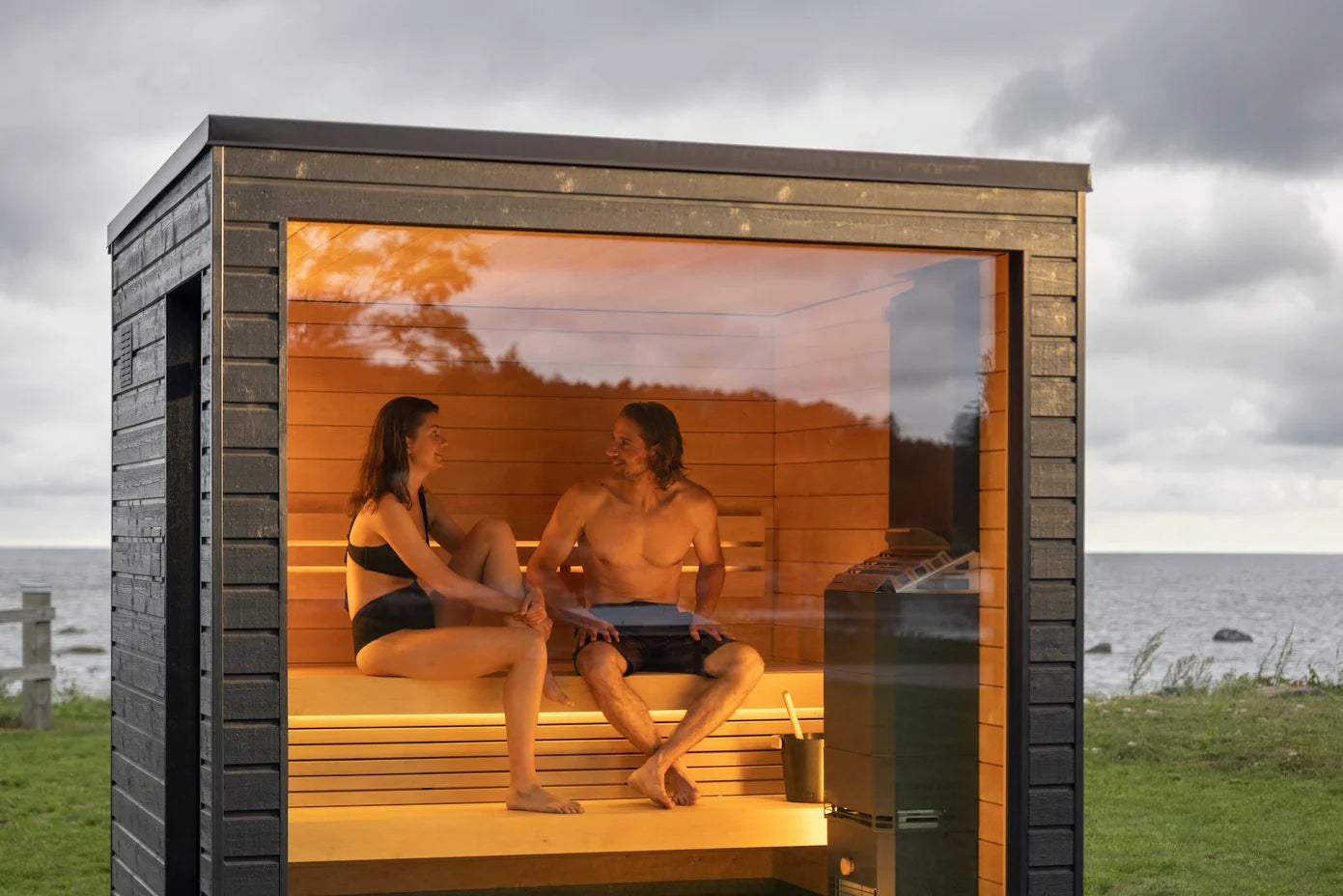SaunaLife Model G6 Pre-Assembled Outdoor Home Sauna